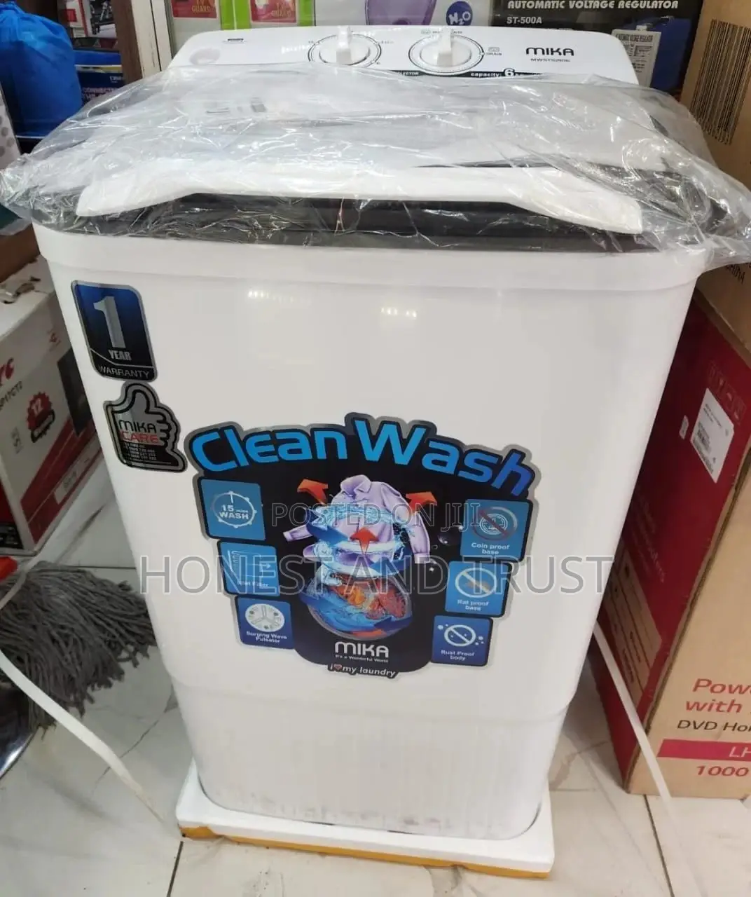 Mika 7kg MWATL3507W Top Load Full Automatic Washing Machine