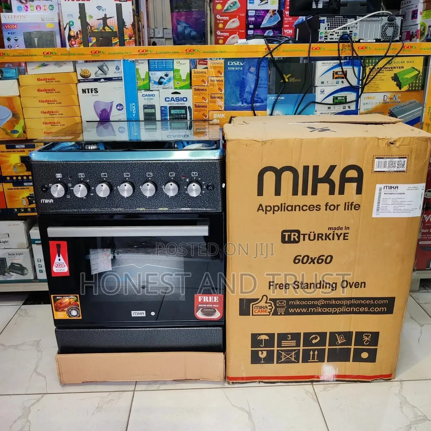 Mika 60×60 MST60PU31DSEM Standing Cooker With Electric Oven
