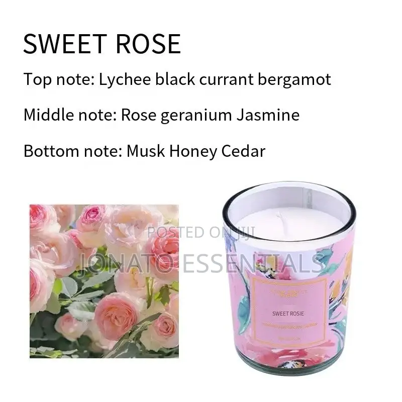 Valentines Botanical Scented Candle