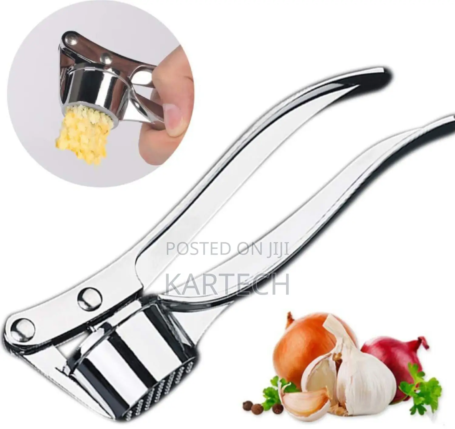 Stainless Steel Garlic Presser