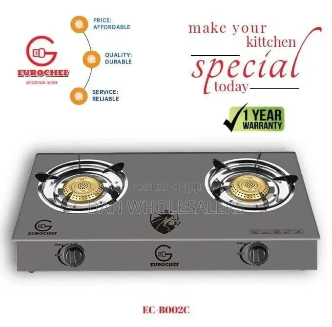 Brand New Eurochef Table Top Two Burner Gas Cooker