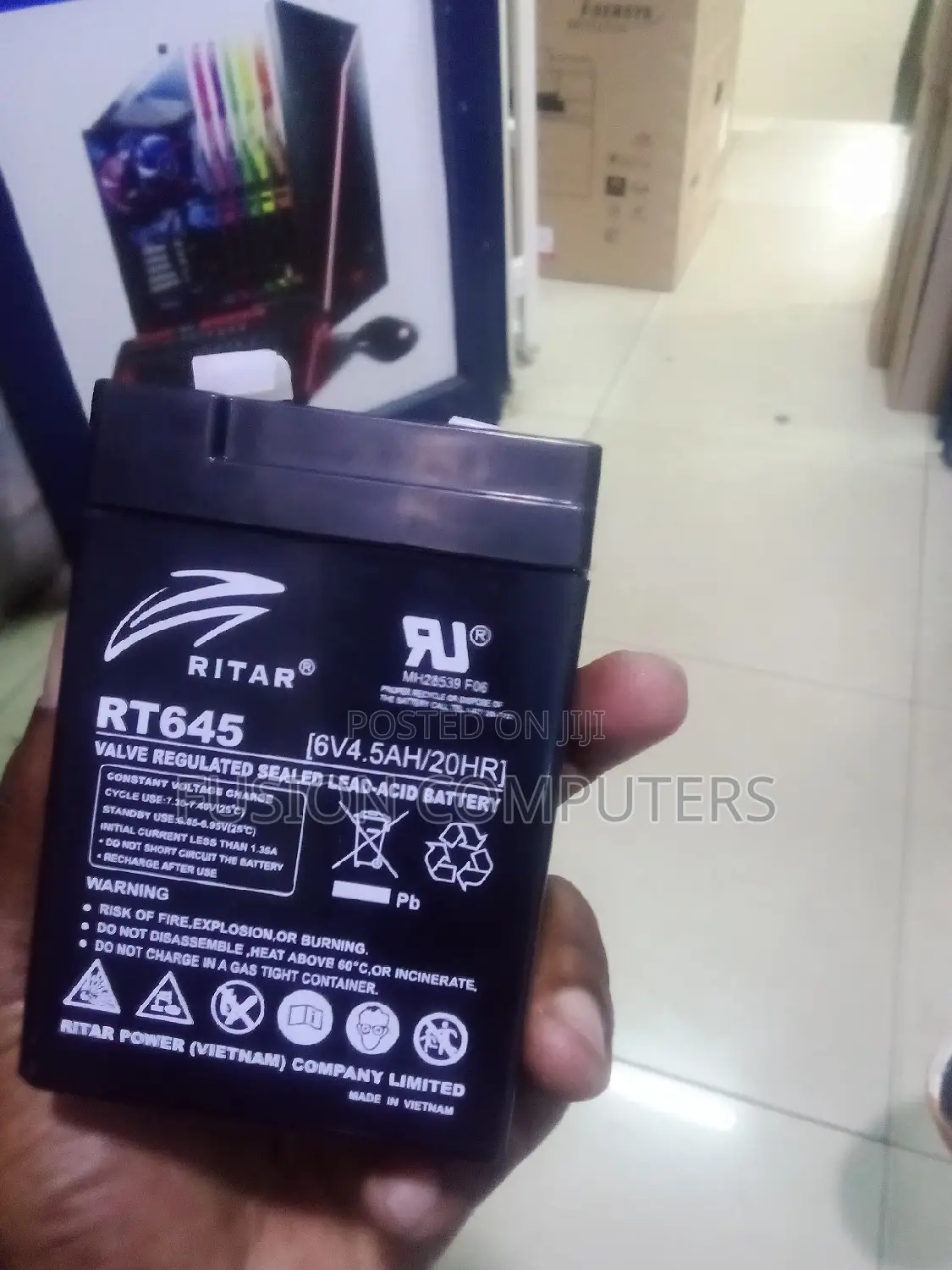 Ritar 4.5ah RT645 6v Deep Cycle Maintenance Free Battery