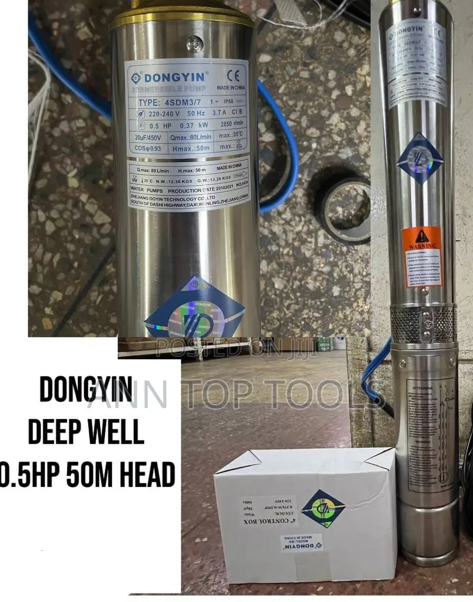 Dongyin Deep Well 0.5hp 50m Head