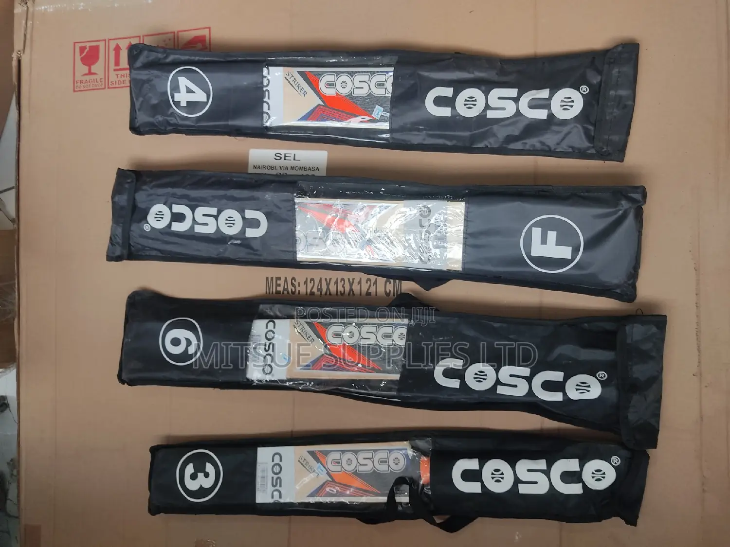 Cisco Tennis Cricket Bat Striker Size 3/4/6 With Cover