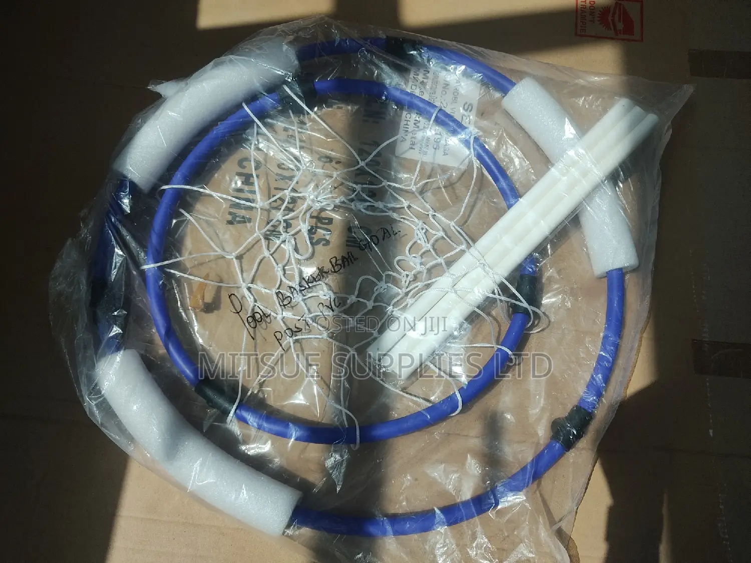 Recreational Pool Basketball Goal Post PVC Round