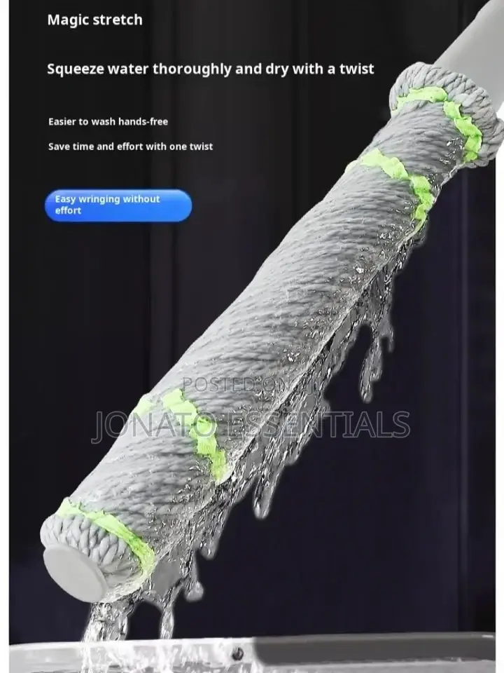 Self Wringing Twist Mop Microfiber Floor Cleaner Stainless Steel