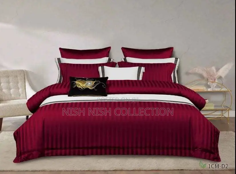 Luxury Cotton Satin Stripped Duvet Cover Sets