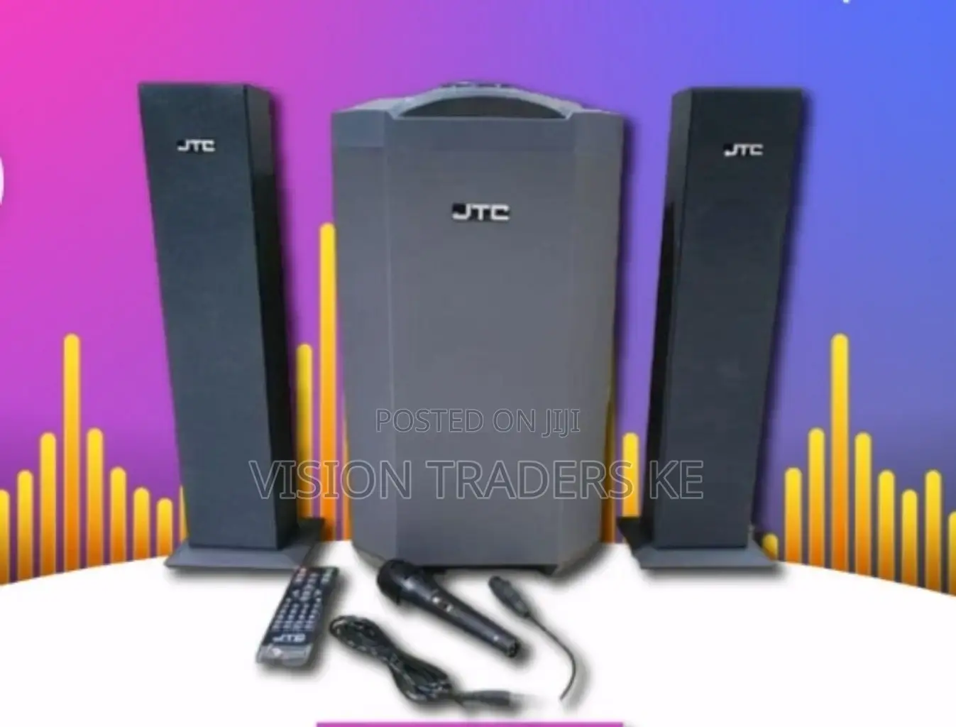 JTC J-801 Pro 2.1CH Home Theater Subwoofer Speaker - 12000W.