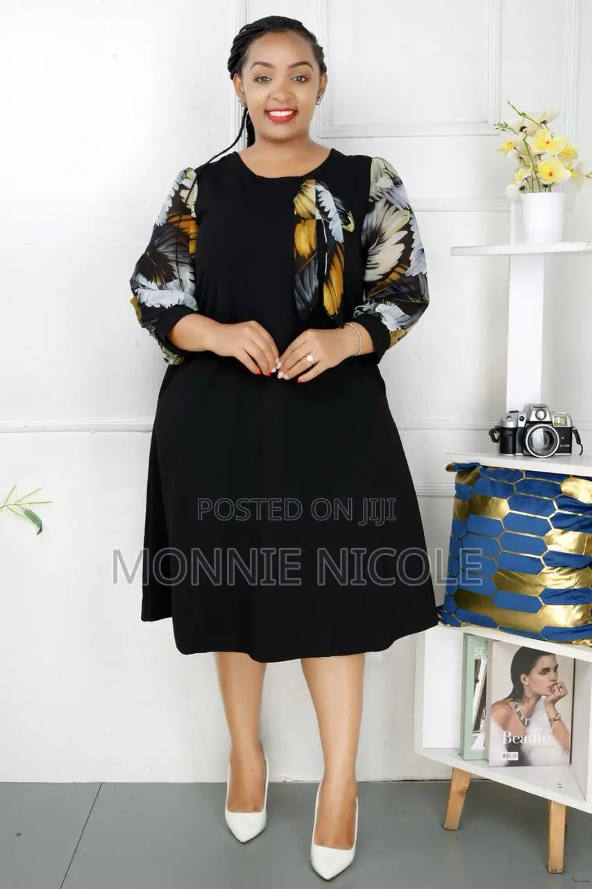 Black Shift Dress/Plus Size Dress/Maternity/Mother's