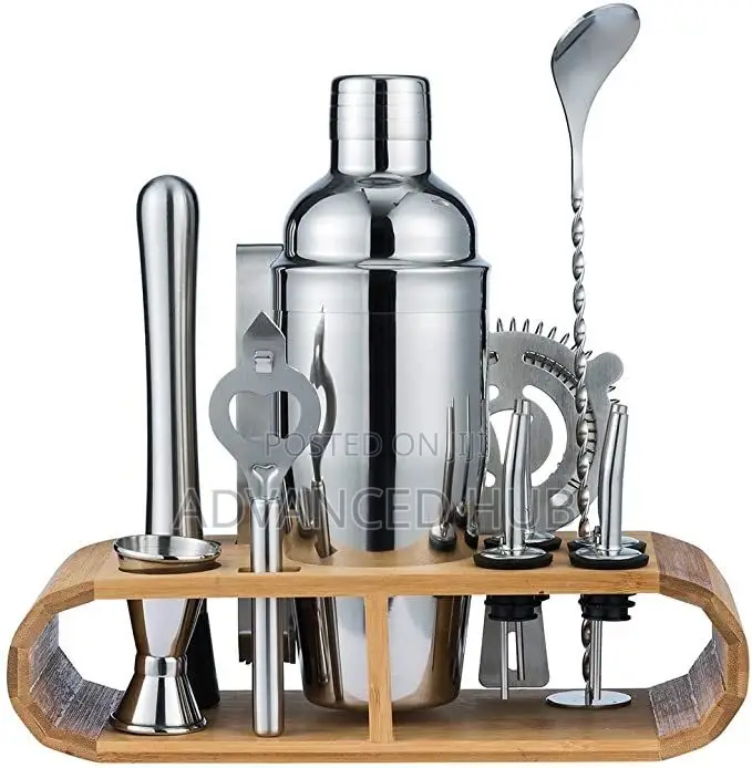Cocktail Shaker Set With Tray