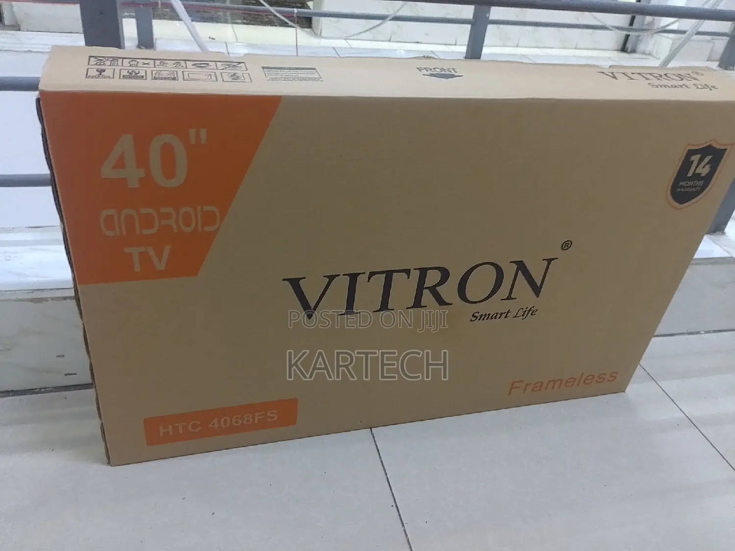 40 Inches Vitron Smart Android Frameless Tv 4038fs