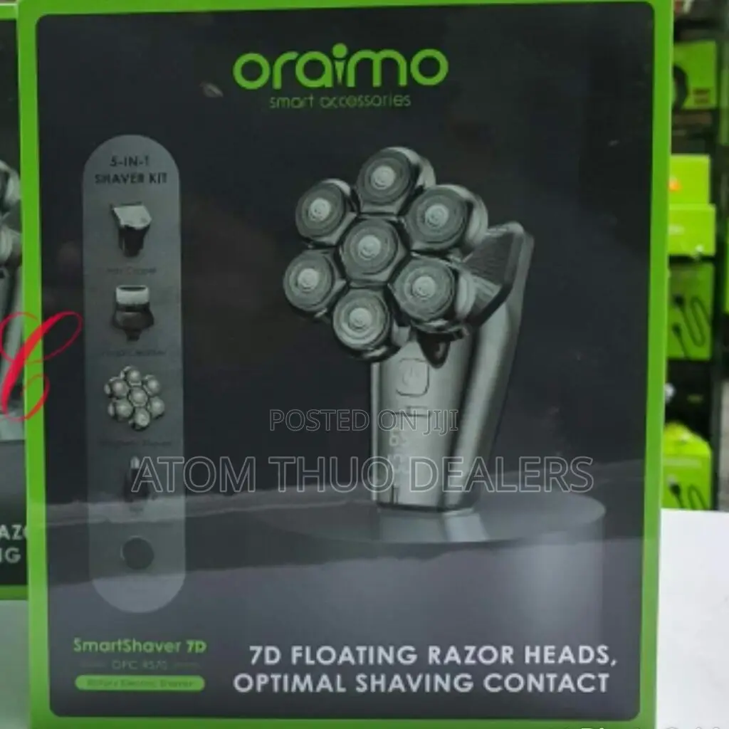 Black Oraimo Smart Shaver 7D RS70 Rotary Electric Shaver