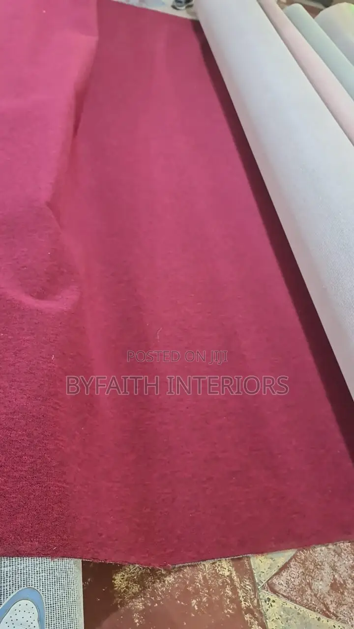Maroon Wall to Wall Carpet