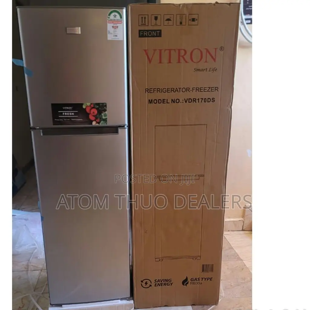 Silver Vitron 168 Litres Double Door Fridge VDR170DS