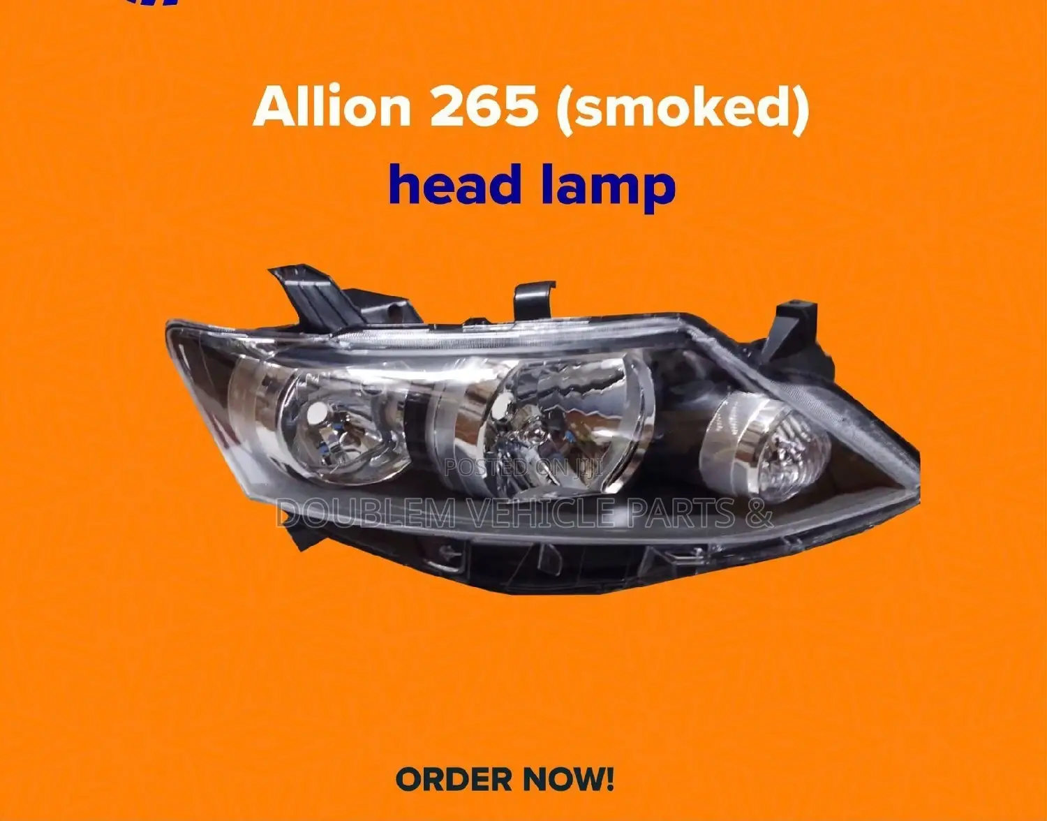 Headlamp Toyota Allion 2010/265 Smoked
