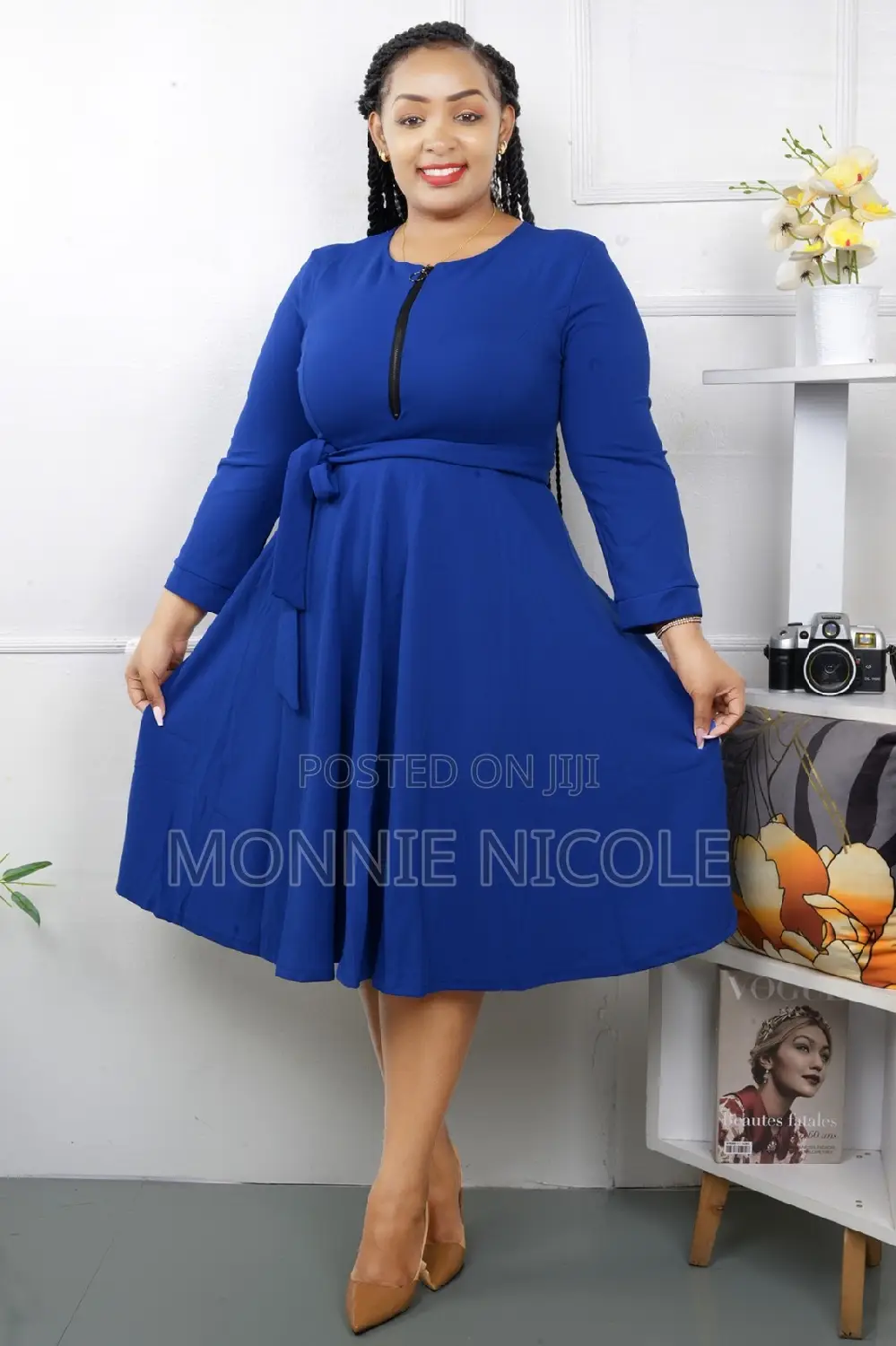 Stylish Office Breastfeeding Friendly Dress