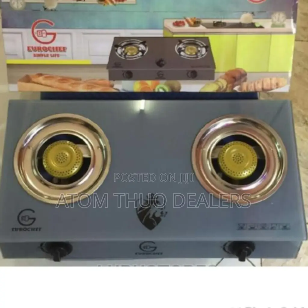 Two Burner Table Top Glass Cooker Eurochef