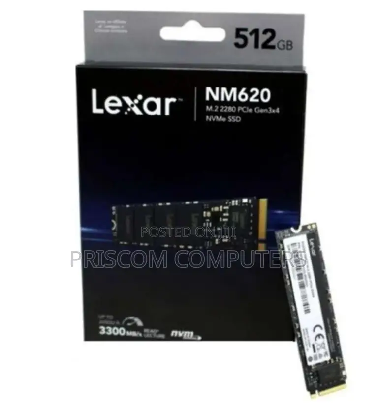 Lexar 512GB Nm620 Internal SSD M.2 Pcie Gen 3*4 Nvme 2280