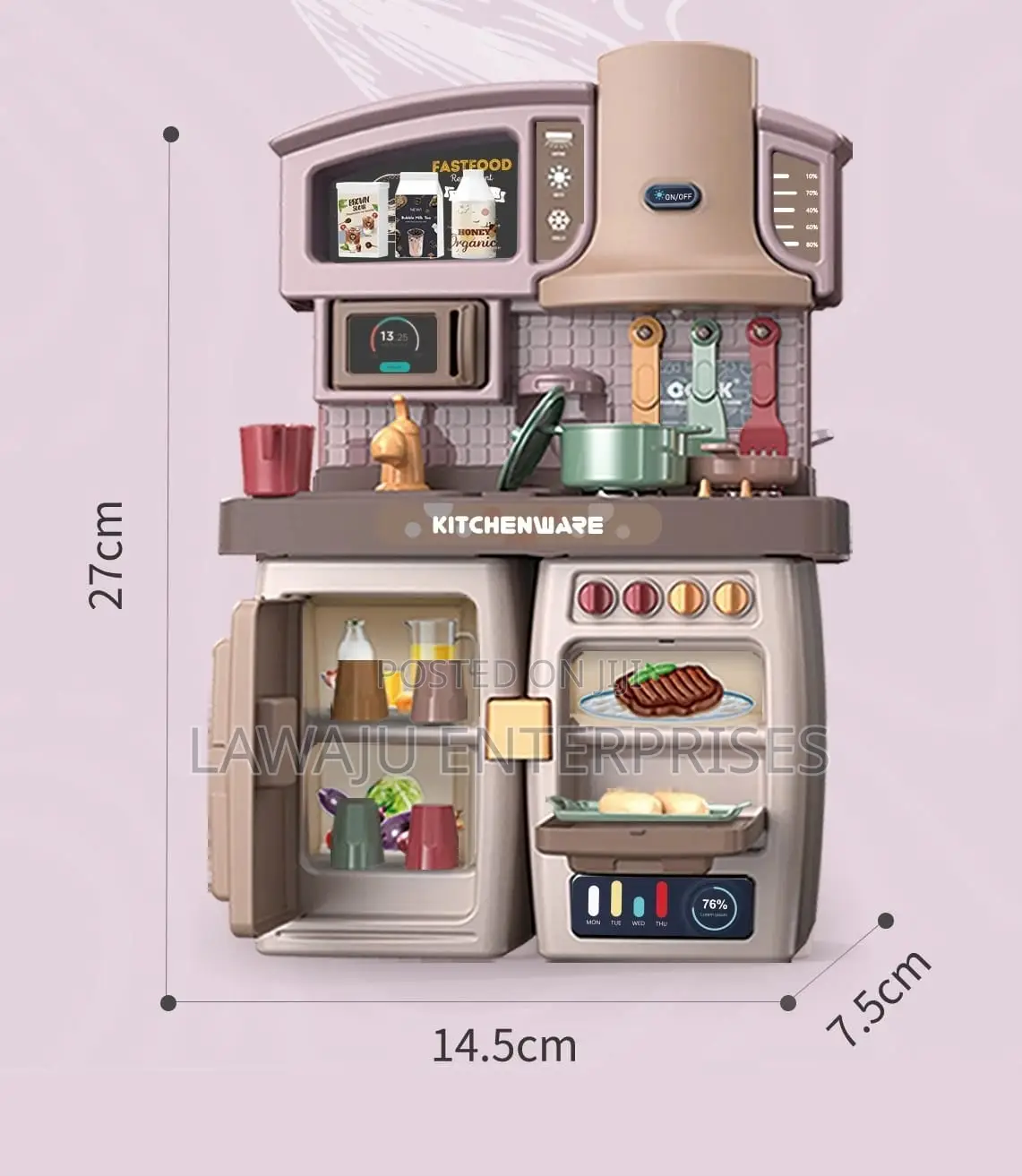 2 in 1 Assembly Model Kitchen Play Set