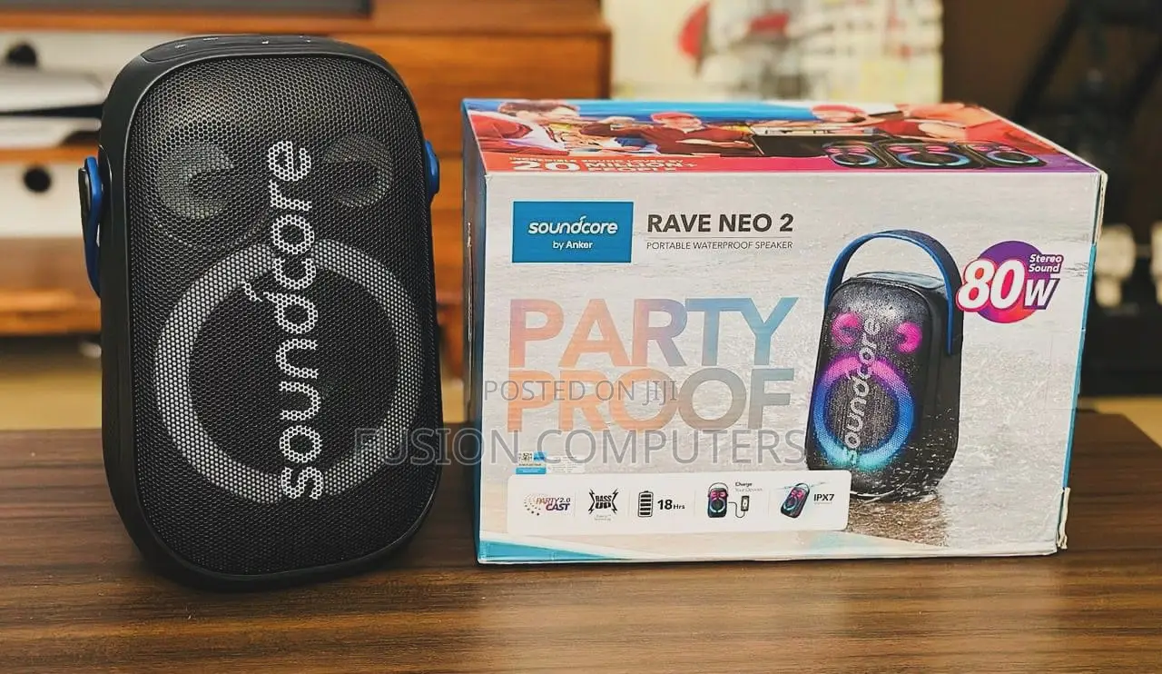 Anker Soundcore Partyproof Rave Neo 2 Portable Waterproof Speaker