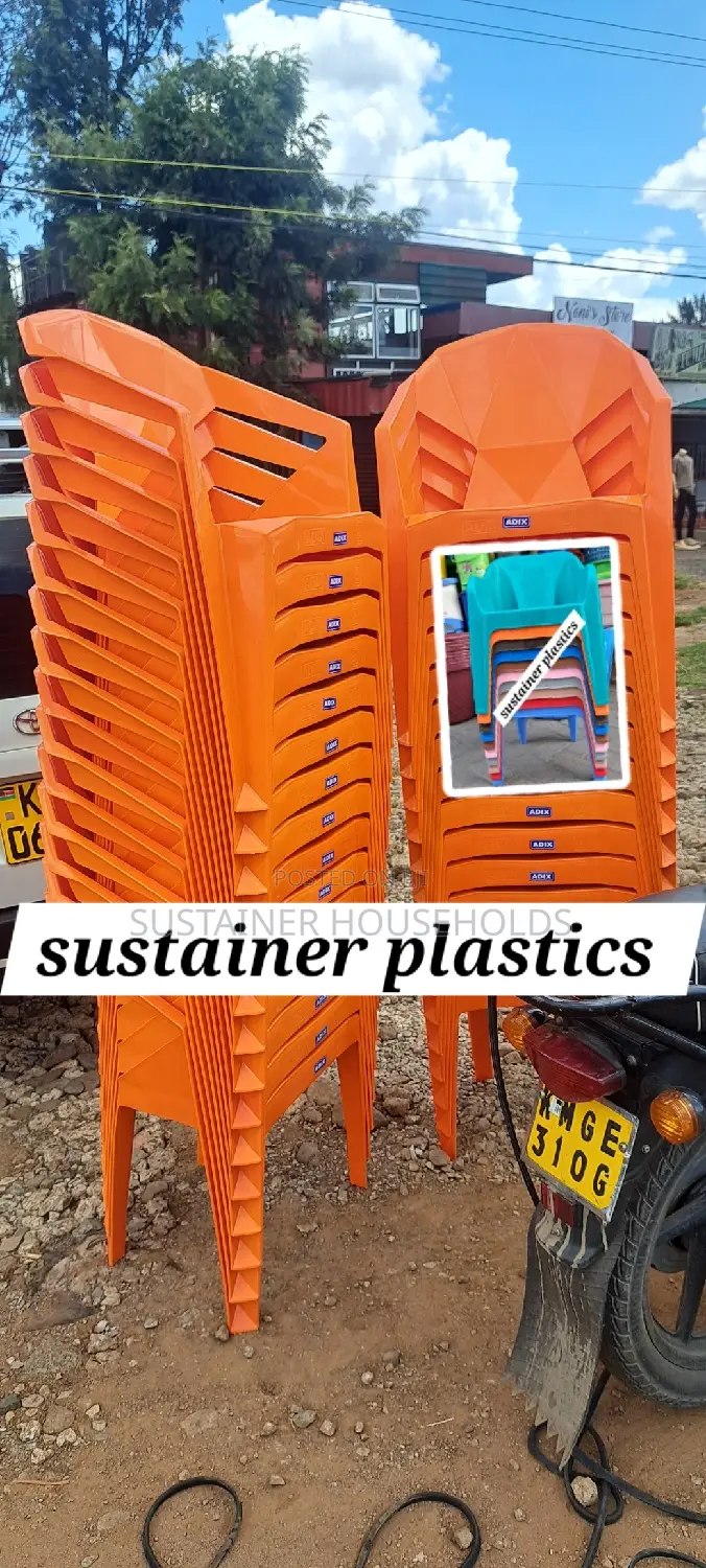 Plastic Chairs (Orange)