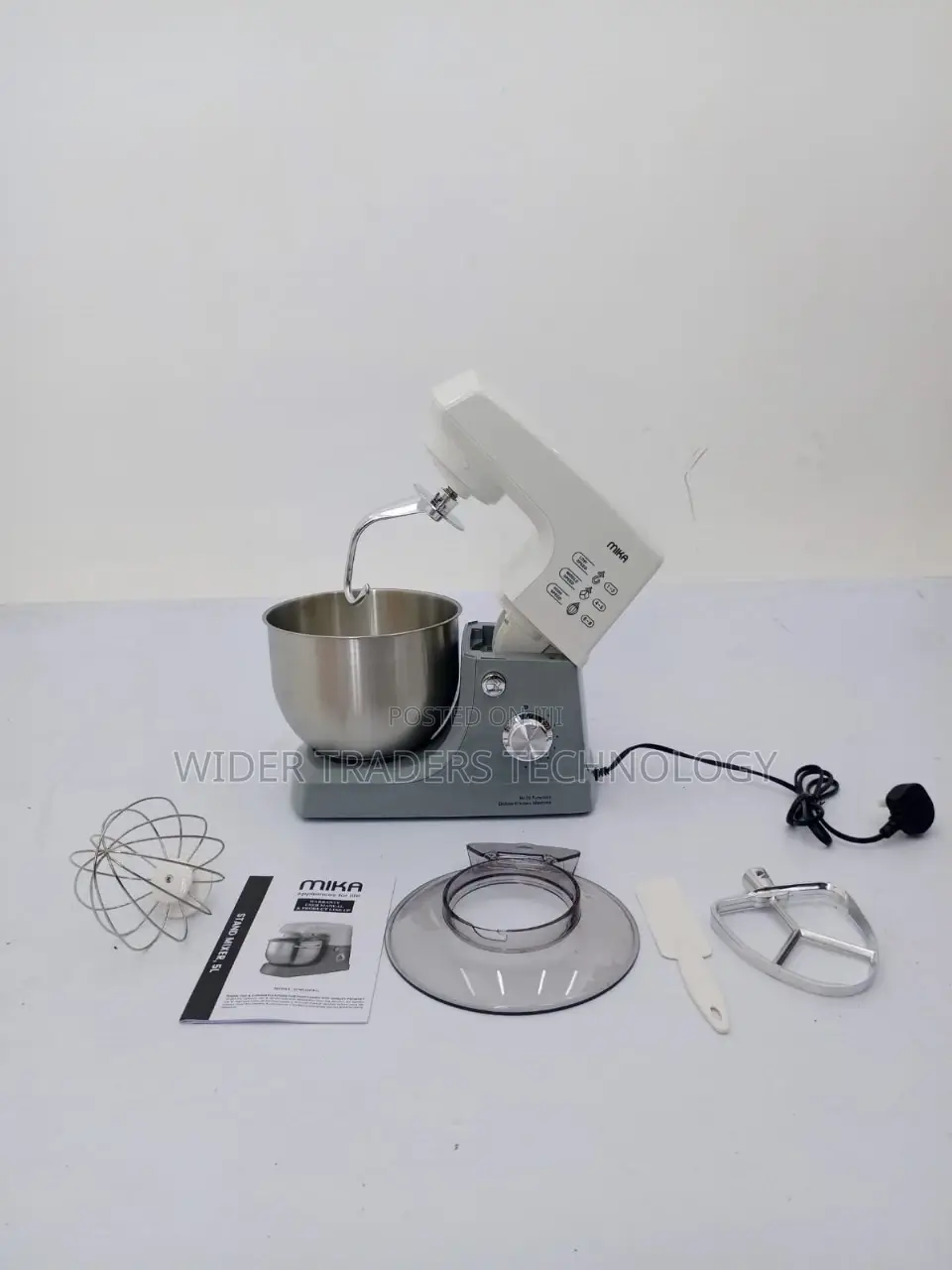 Mika Commercial Stand Mixer With Bowl, 1000W, 5L, 8 Speed