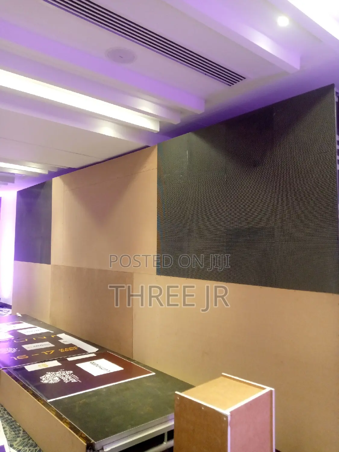 Initial Process of Setting Up of the Led Panels Bf Branding