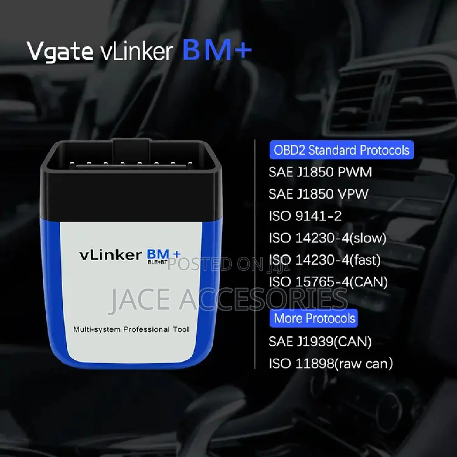 Original Vlinker Bm+ Multiplatform Obd2