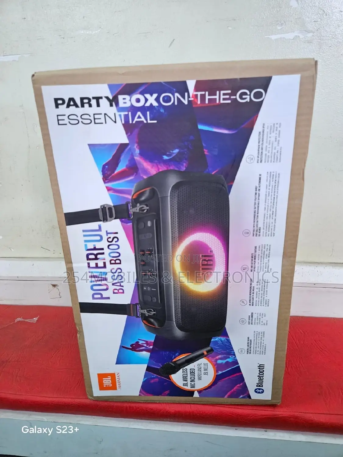 JBL Partybox on-the-Go Portable Karaoke Party Speaker