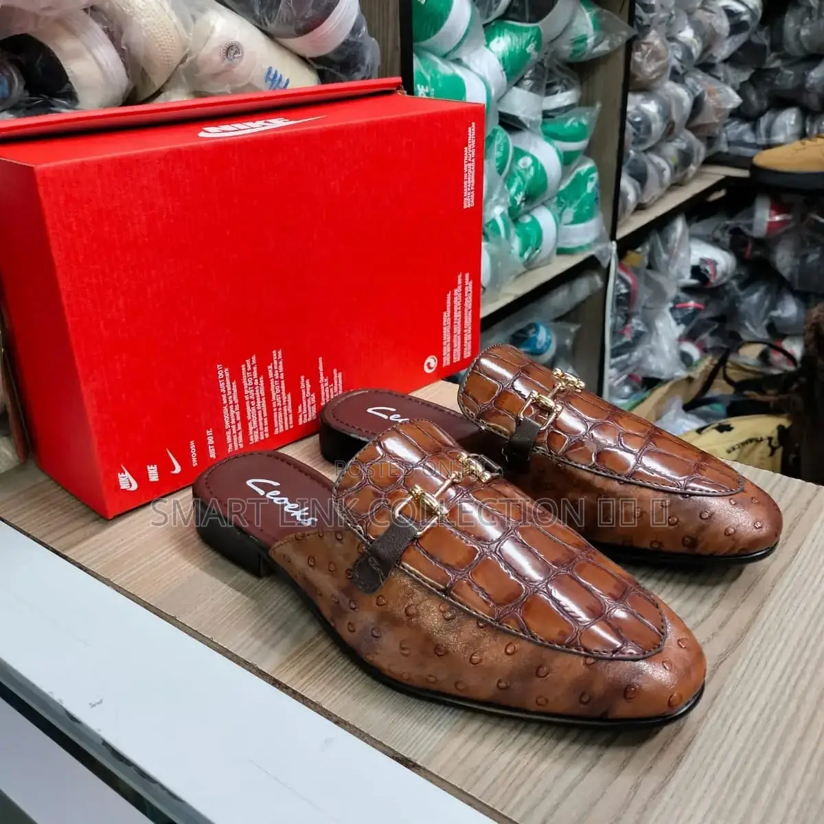 New Brown Mule's Shoes