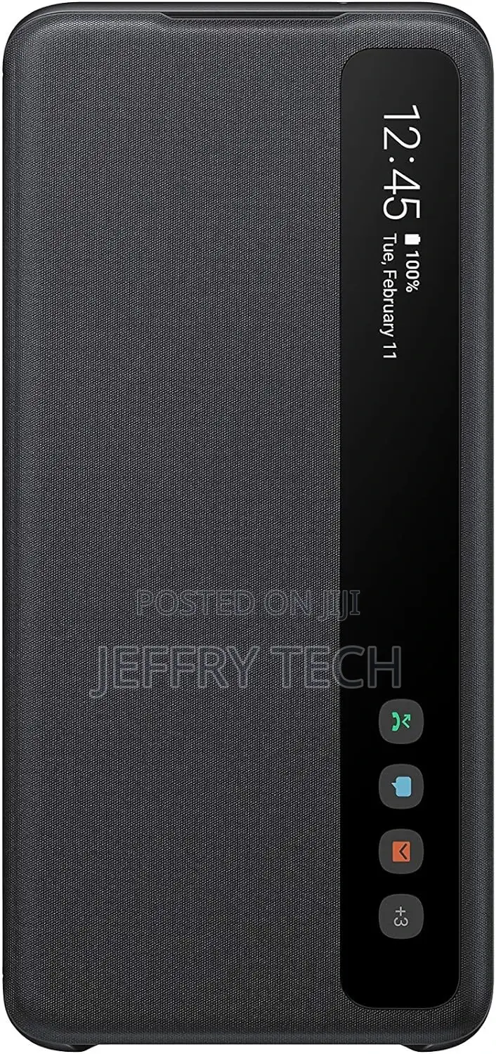 Official Samsung Galaxy S20 Clear View Cover Case - Black