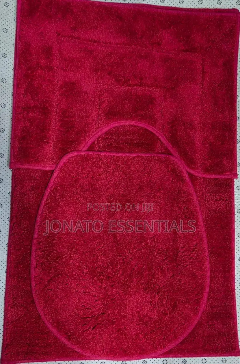 3 Piece Super Absorbent Bathroom Toilet Mat