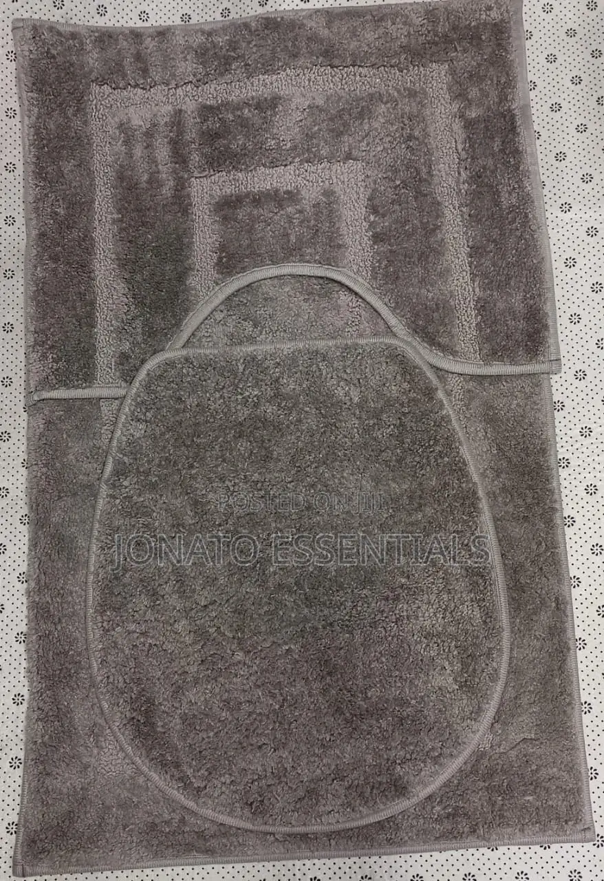 3 Piece Super Absorbent Bathroom Toilet Mat
