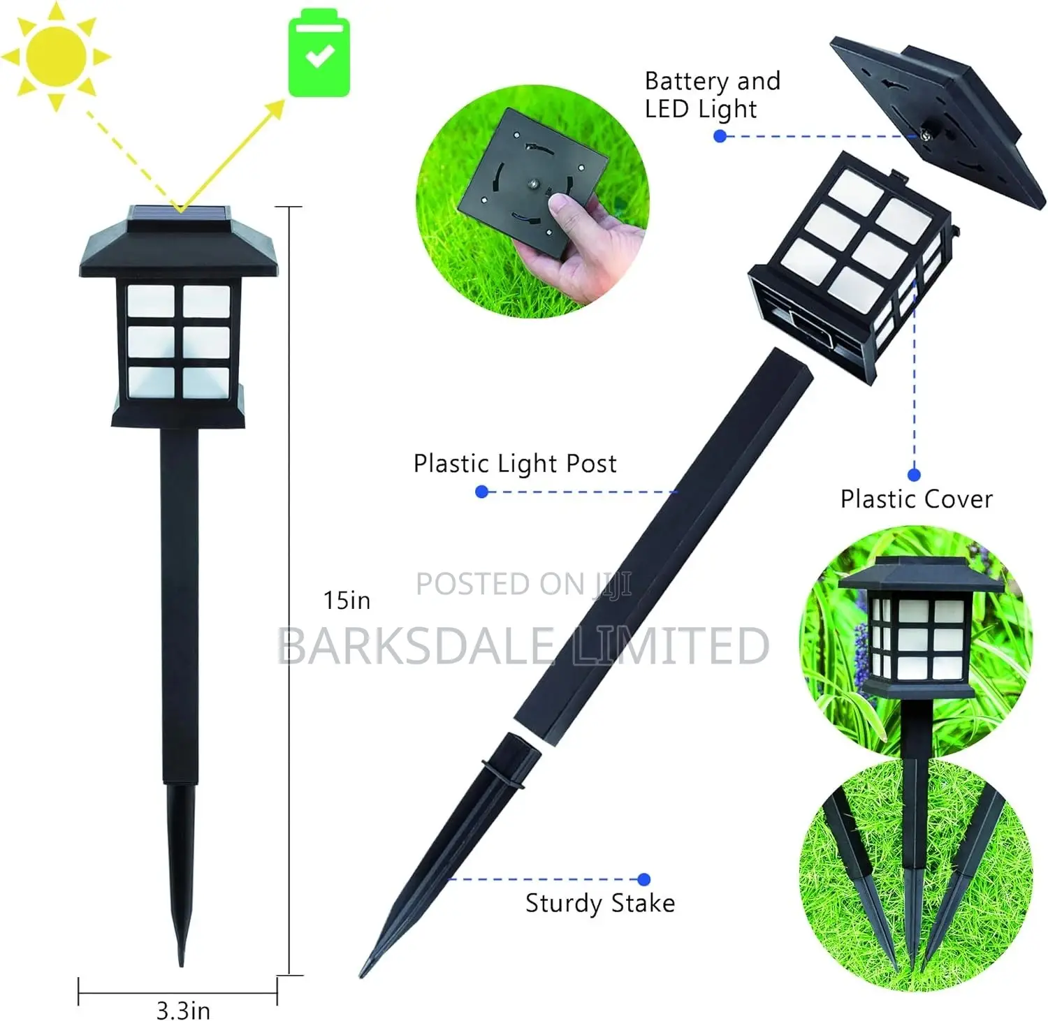 Solar Lights LED Solar Outdoor Waterproof Garden Driveway
