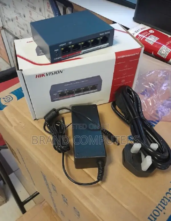 Brand New Hikvision 4-Ports 100mbps Unmanaged Poe Switch