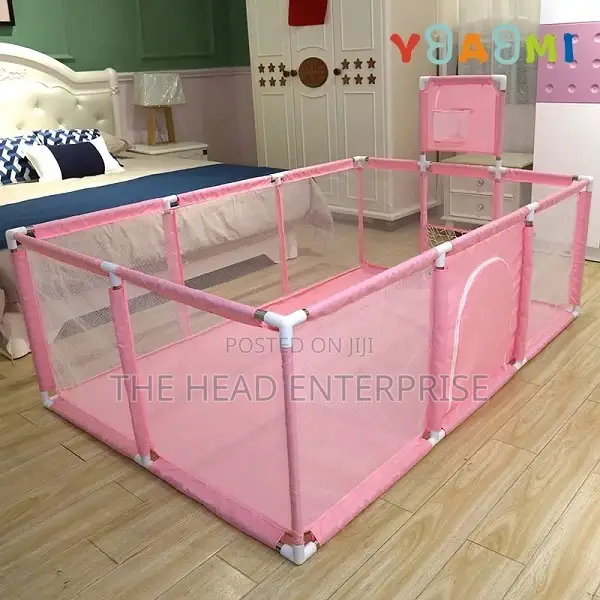 Pink Colored Playpen Fence for Toddler