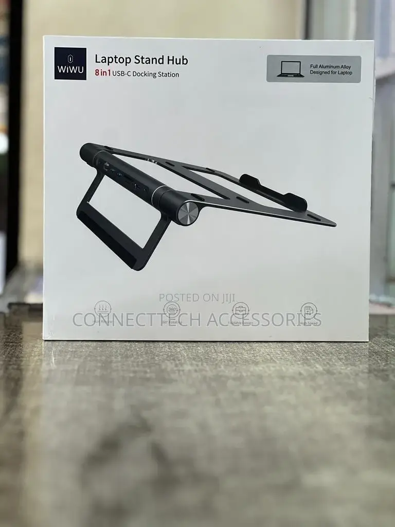 Wiwu Laptop Stand Hub 8in1 USB C Docking Station