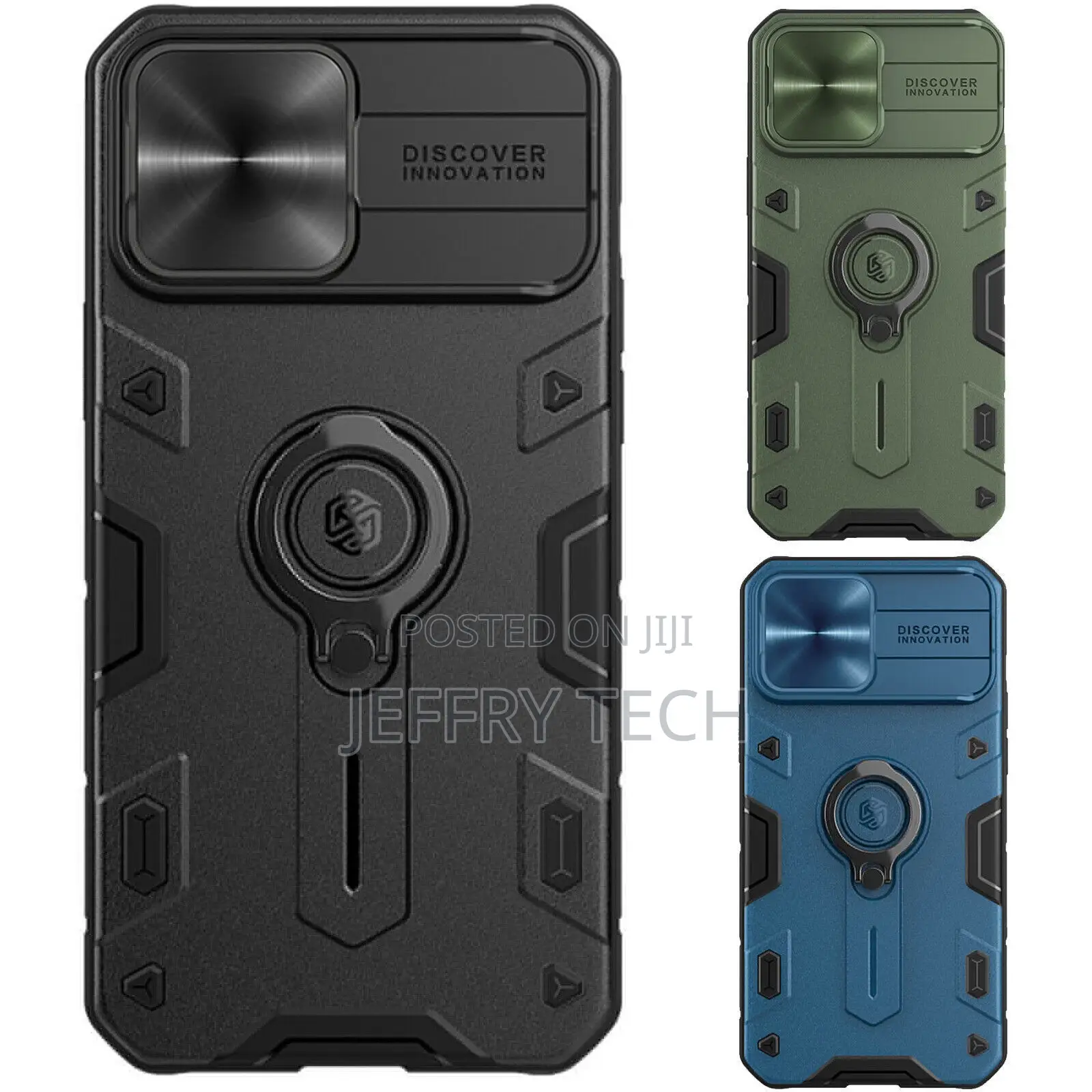 Nillkin Black Rhino iPhone13 Phone Case Cover W/Bracket Anti