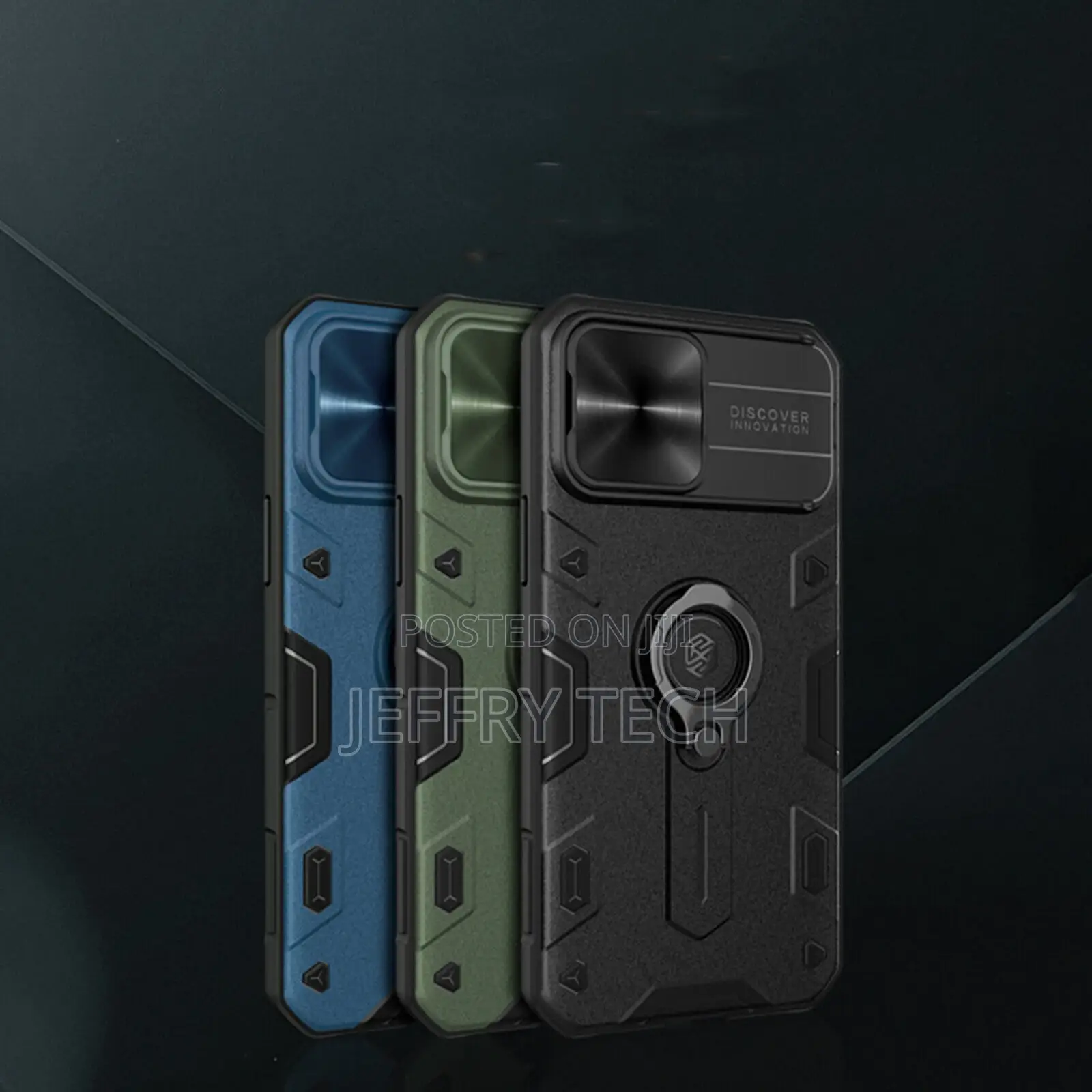 Nillkin Black Rhino iPhone13 Phone Case Cover W/Bracket Anti