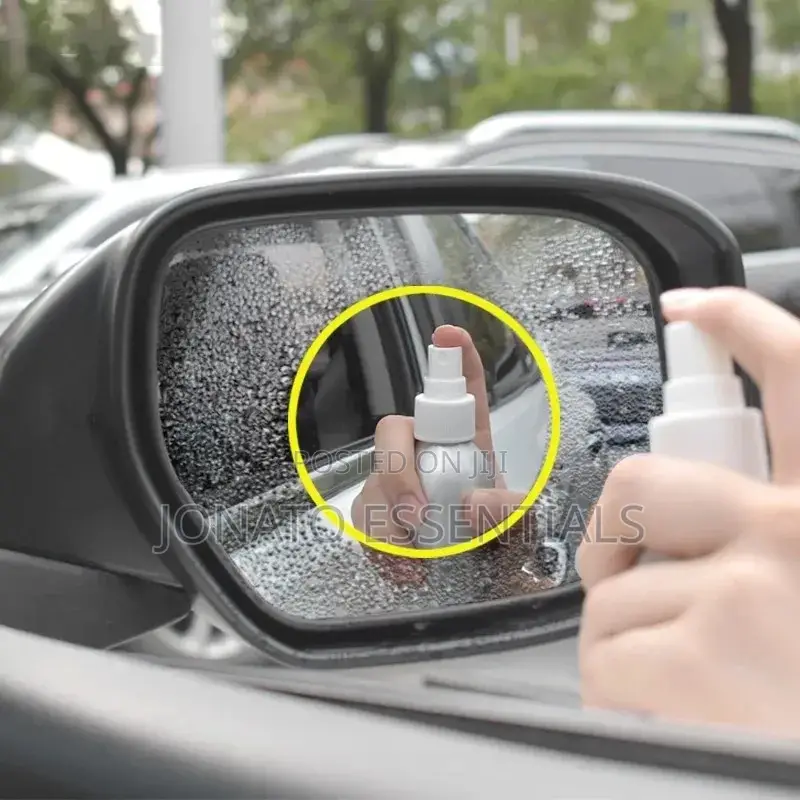 2pc Car Rearview Mirror Rainproof Film Set