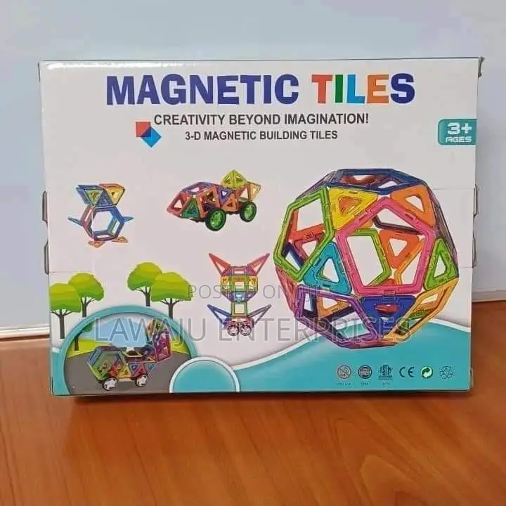 84 PCS Magnetic Tiles