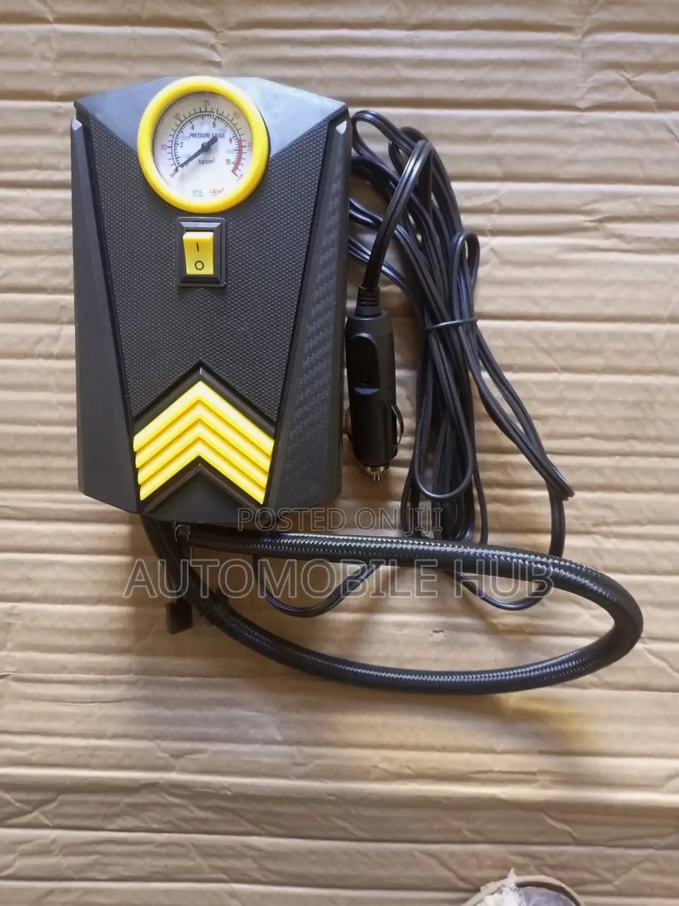 Portable Tire Inflator Yellow Black