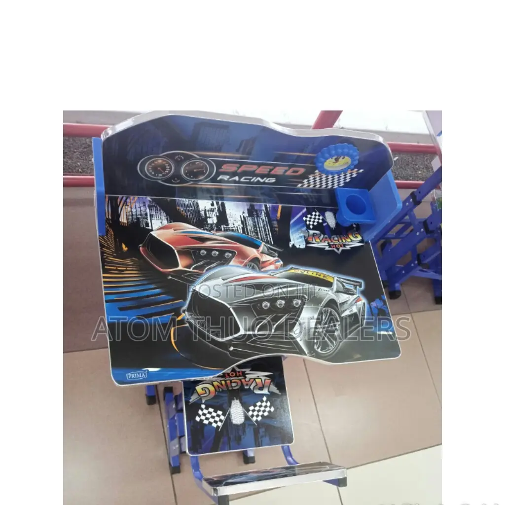 Blue Speed Racing Blue Kids Tables Desk