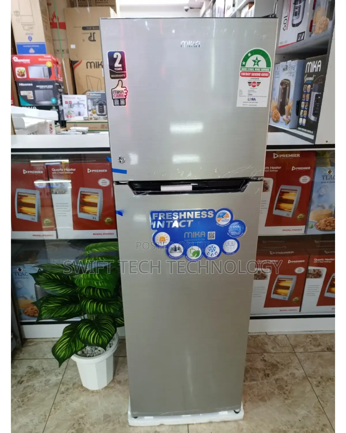 Fridge, Fridge Mika Refrigerator 168l 168l Fridge