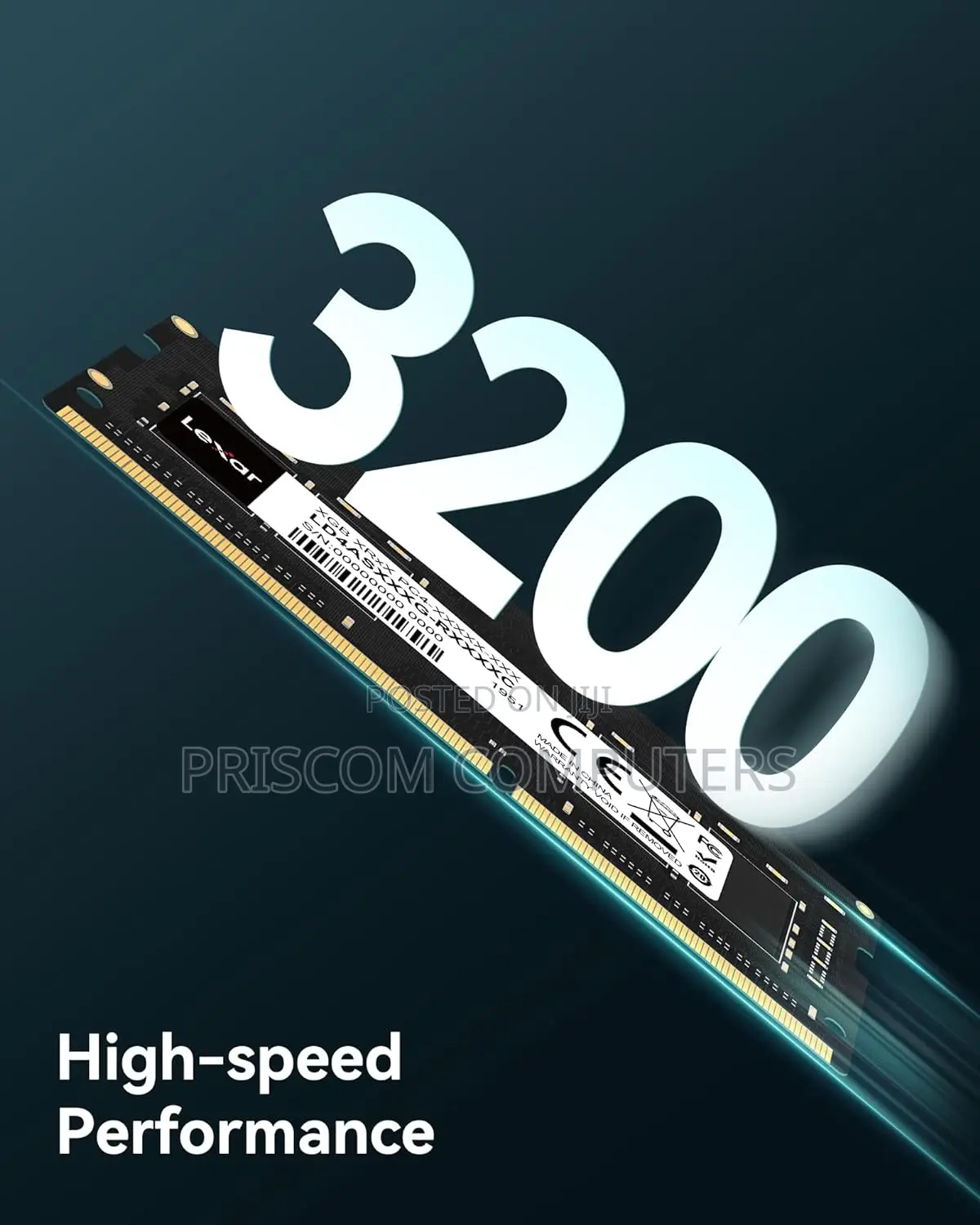 Lexar 16GB DDR4 Ram Memory, Lexar DDR4 16GB RAM Memory