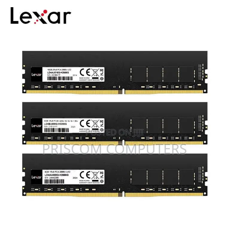 Lexar 4GB, 8GB, 16GB, 32GB DDR4 Laptop Desktop Ram Memory