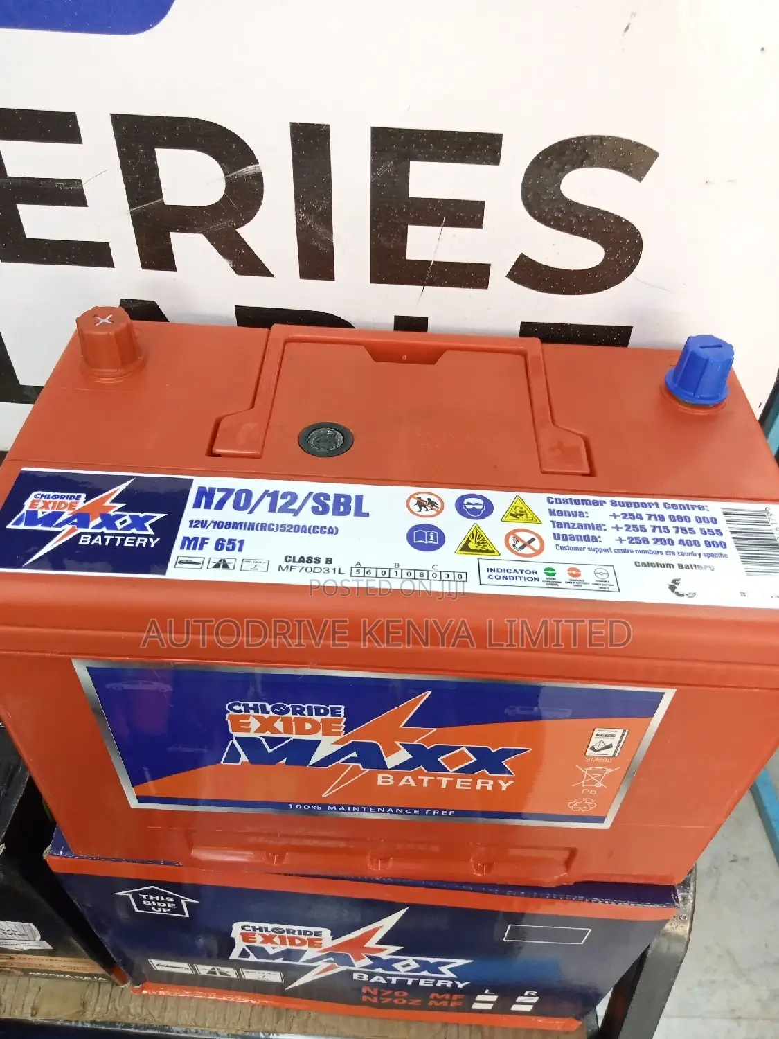 N70L Chloride Exide Maxx Battery