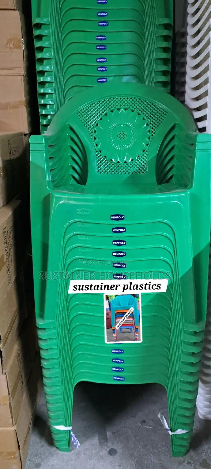 Safcom Green Kenpoly Plastic Chairs