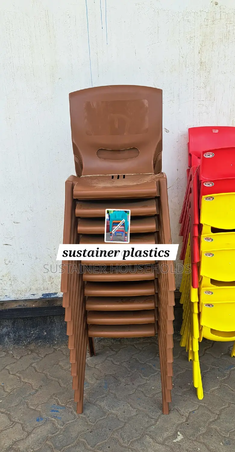Brown Acme Plastic Chairs
