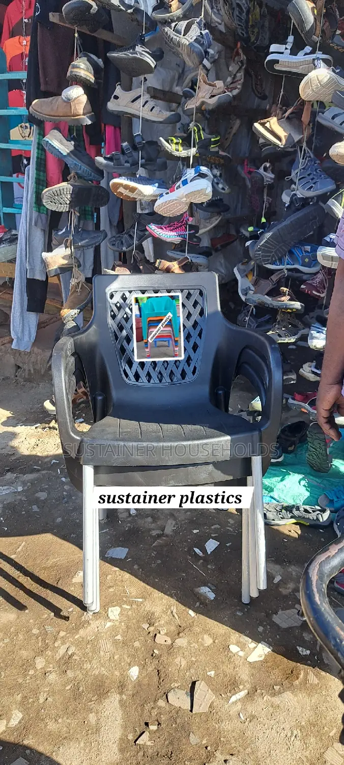 Nice Black Plastic Chairs Available